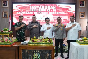 Kapolresta Sidoarjo Hadiri Tasyakuran Hari Lahir Kejaksaan RI ke-81