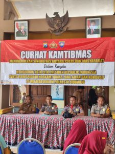 Curhat Kamtibmas di Desa Jambangan, Polresta Sidoarjo Ajak Warga Peduli Keamanan Lingkungan