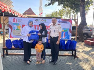 Sambut HUT Kemerdekaan RI Ke-81, Lapas Kelas IIA Sidoarjo Tebar Kepedulian Melalui Bakti Sosial dan Penyaluran 45 Paket Sembako