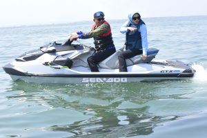Wabup Mimik Temukan Spot Hiu Paus di Jabon, Dorong Pengembangan Wisata Bahari Sidoarjo