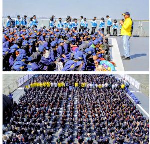 UHT Teguhkan Identitas Kampus Maritim, Mahasiswa Baru Rasakan Pengalaman “Pelaut Sehari” Bersama KRI Makassar