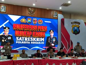 Satreskrim Polresta Sidoarjo Ungkap Kasus Pengiriman BBL Secara Illegal ke Singapura