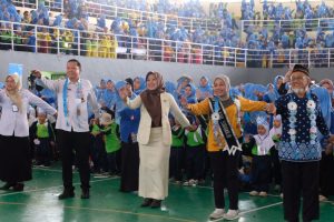 HUT Ke-21 HIMPAUDI, Bunda PAUD Sidoarjo Sriatun Subandi Ceriakan Ribuan Anak 