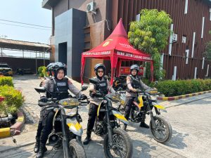Polwan Jenggala Presisi Patroli Ke Perkantoran, Pastikan Kamtibmas Kota Sidoarjo Kondusif