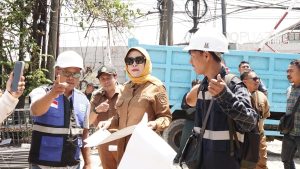 Wakil Bupati Mimiek Idayana Sidak Pengerjaan Rumah Pompa Jati