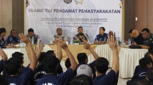Lapas Kelas IIA Sidoarjo Gelar Sidang TPP, Bahas Pembinaan dan Program Integrasi Yang Objektif dan Akuntabel
